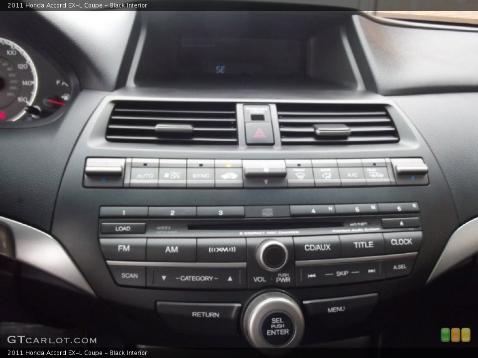 Black Interior Controls for the 2011 Honda Accord EX-L Coupe #99436735