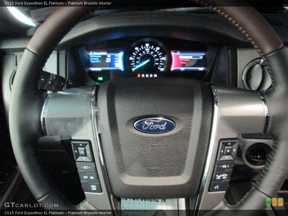 Platinum Brunello Interior Steering Wheel for the 2015 Ford Expedition EL Platinum #99438391