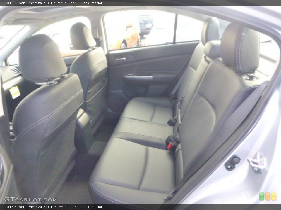 Black Interior Rear Seat for the 2015 Subaru Impreza 2.0i Limited 4 Door #99441217
