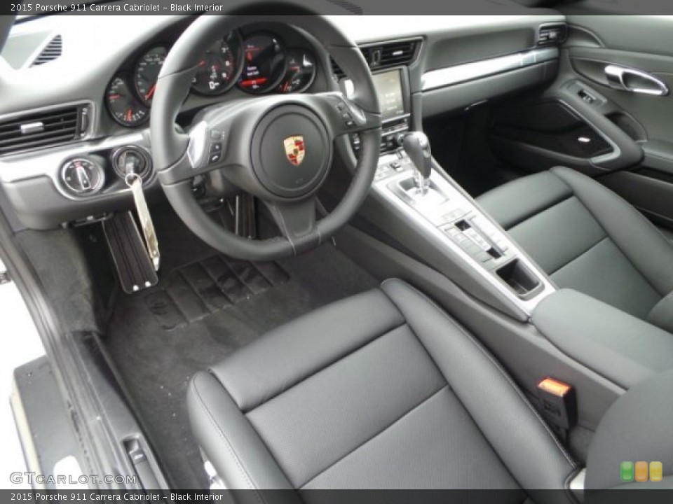 Black Interior Prime Interior for the 2015 Porsche 911 Carrera Cabriolet #99443749