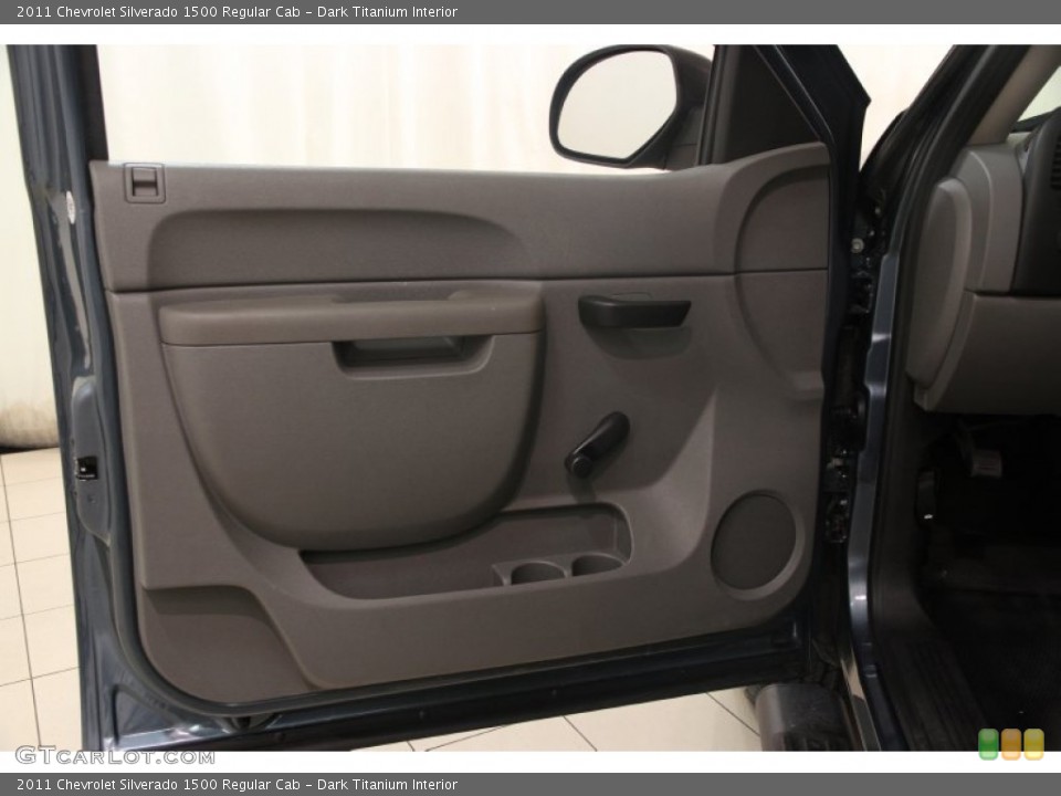 Dark Titanium Interior Door Panel for the 2011 Chevrolet Silverado 1500 Regular Cab #99444001