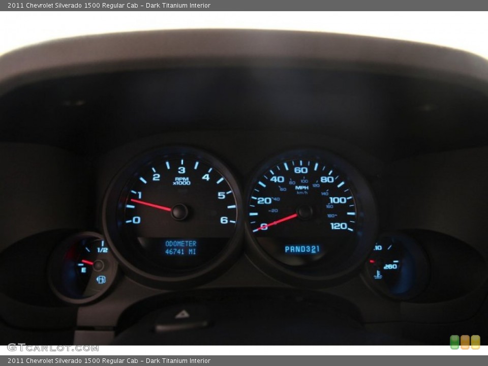 Dark Titanium Interior Gauges for the 2011 Chevrolet Silverado 1500 Regular Cab #99444028