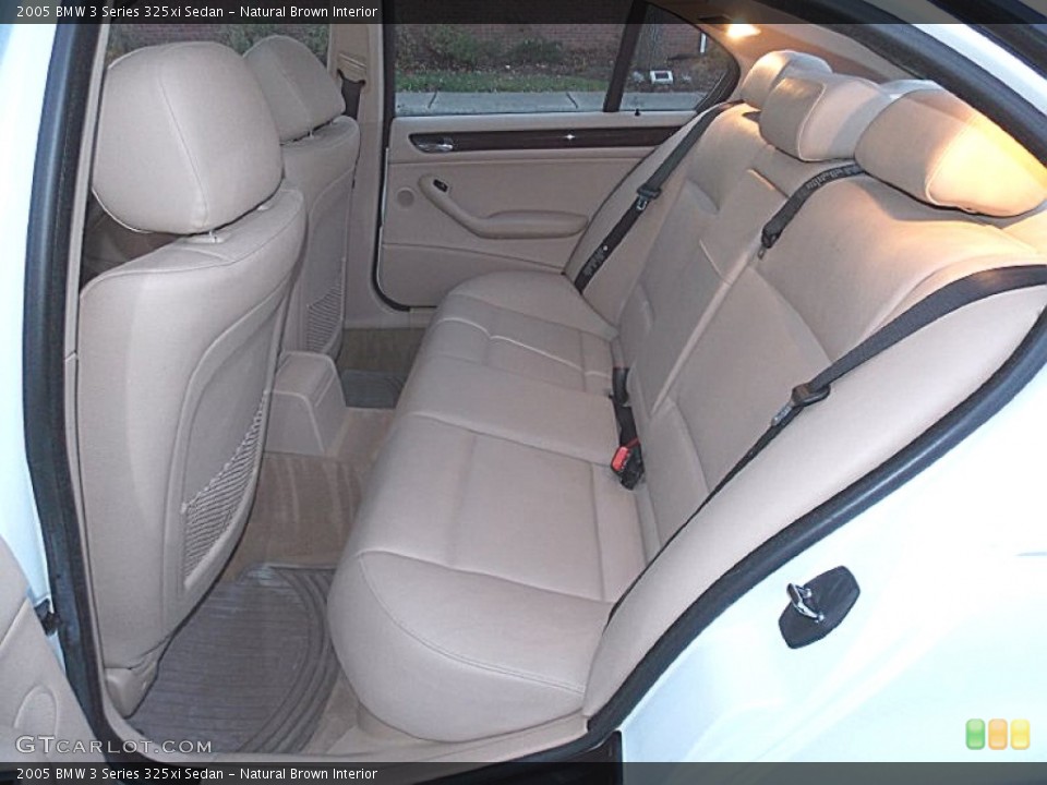 Natural Brown Interior Rear Seat for the 2005 BMW 3 Series 325xi Sedan #99444124