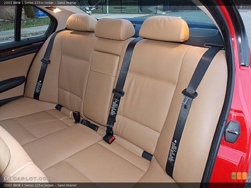 Sand Interior Rear Seat for the 2003 BMW 3 Series 325xi Sedan #99444841