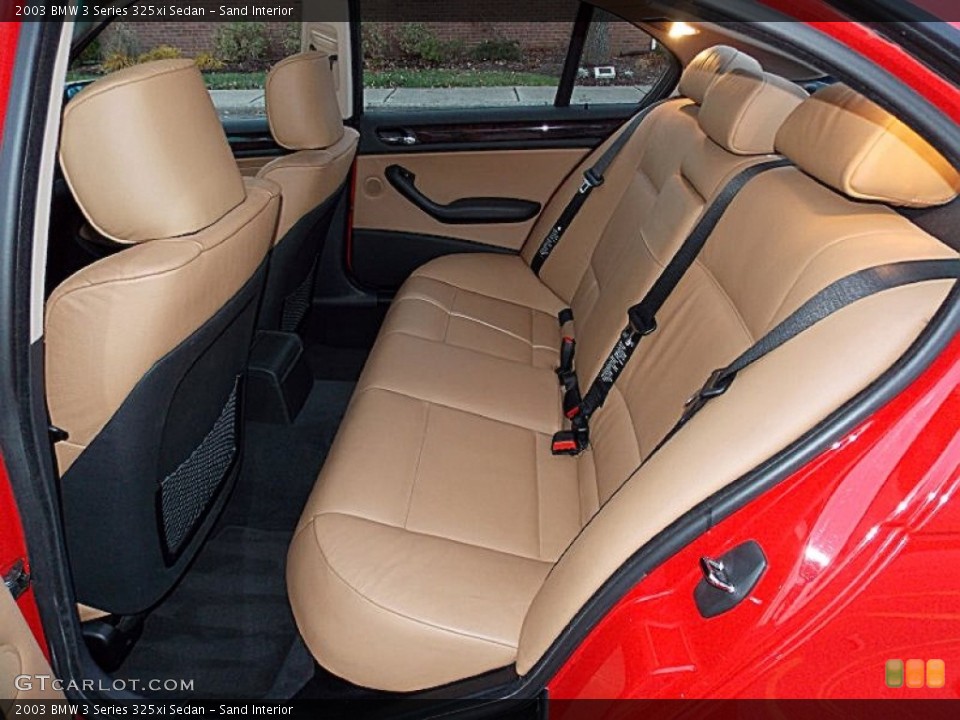 Sand Interior Rear Seat for the 2003 BMW 3 Series 325xi Sedan #99444859