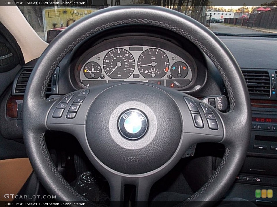 Sand Interior Steering Wheel for the 2003 BMW 3 Series 325xi Sedan #99445099