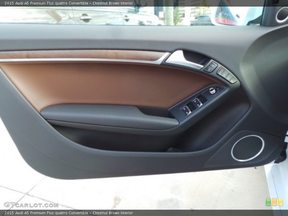 Chestnut Brown Interior Door Panel for the 2015 Audi A5 Premium Plus quattro Convertible #99446815