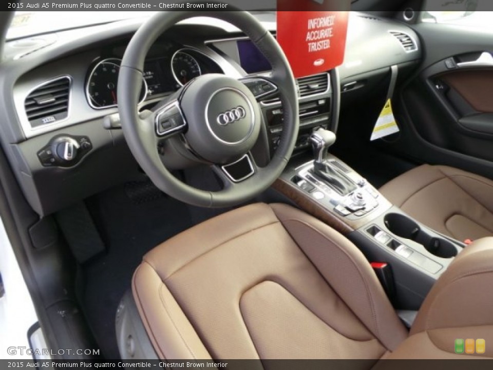 Chestnut Brown Interior Photo for the 2015 Audi A5 Premium Plus quattro Convertible #99446842