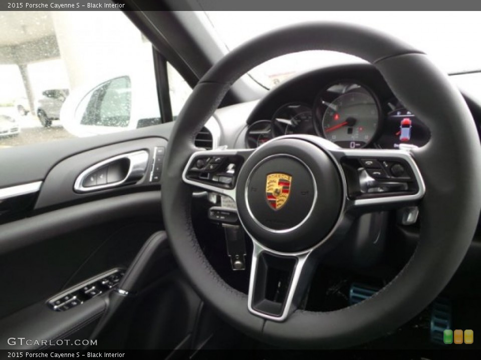 Black Interior Steering Wheel for the 2015 Porsche Cayenne S #99447574