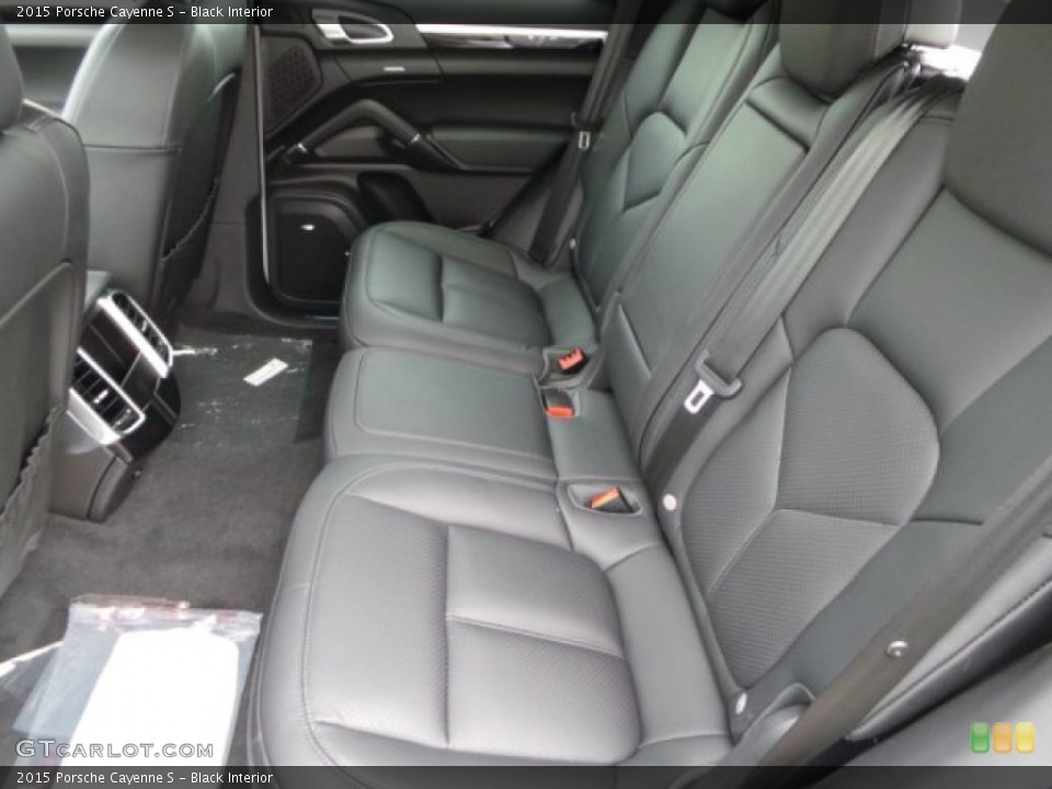 Black Interior Rear Seat for the 2015 Porsche Cayenne S #99448063