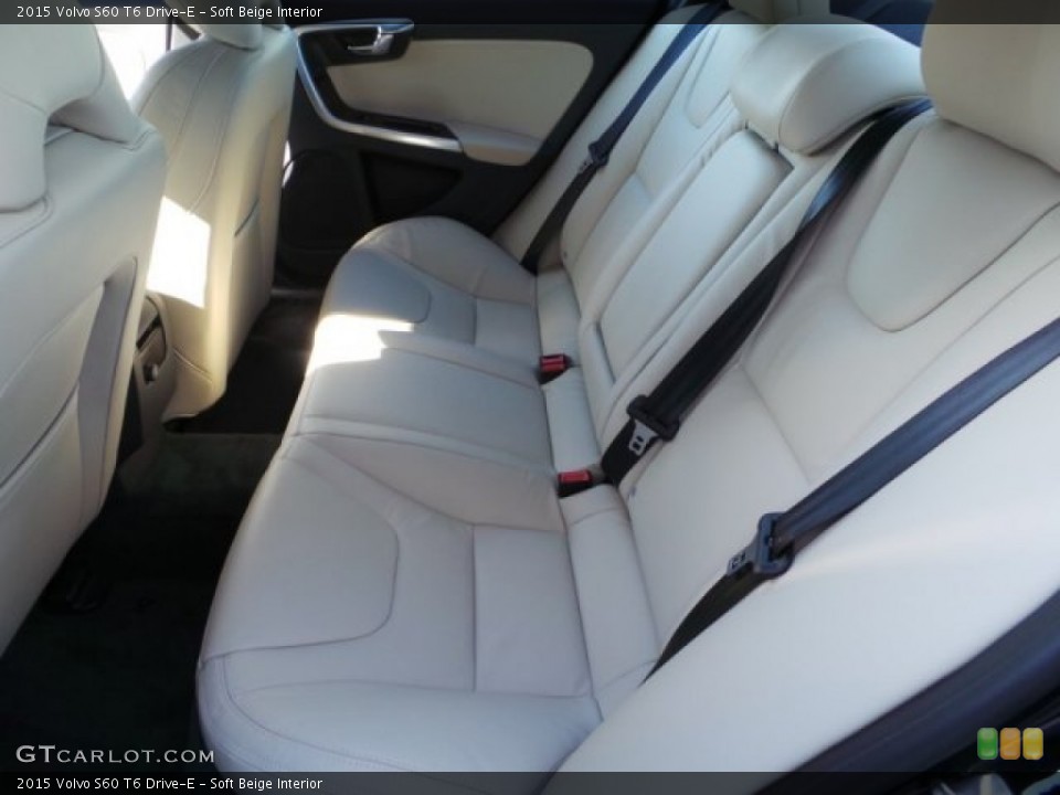Soft Beige Interior Rear Seat for the 2015 Volvo S60 T6 Drive-E #99448792