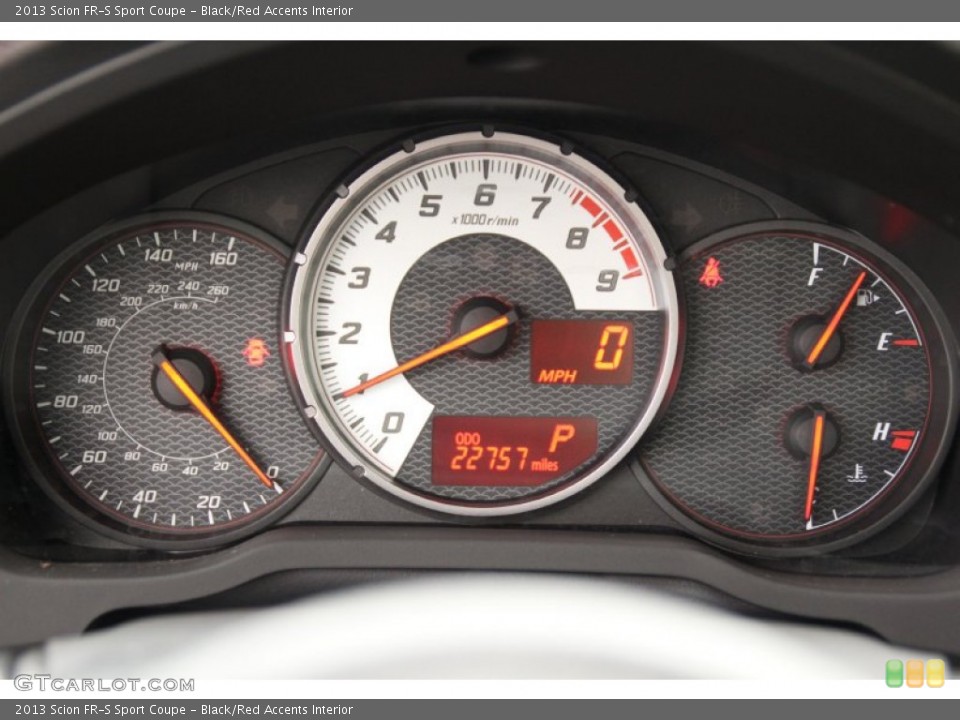 Black/Red Accents Interior Gauges for the 2013 Scion FR-S Sport Coupe #99450118