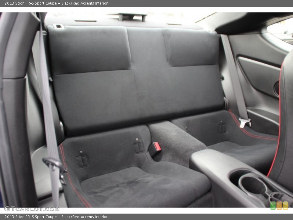 Black/Red Accents Interior Rear Seat for the 2013 Scion FR-S Sport Coupe #99450175