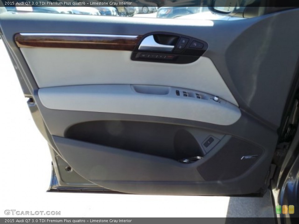 Limestone Gray Interior Door Panel for the 2015 Audi Q7 3.0 TDI Premium Plus quattro #99452520