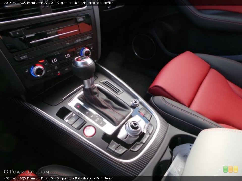 Black/Magma Red Interior Transmission for the 2015 Audi SQ5 Premium Plus 3.0 TFSI quattro #99454438