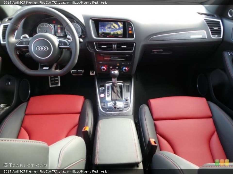 Black Magma Red Interior Dashboard For The 2015 Audi Sq5