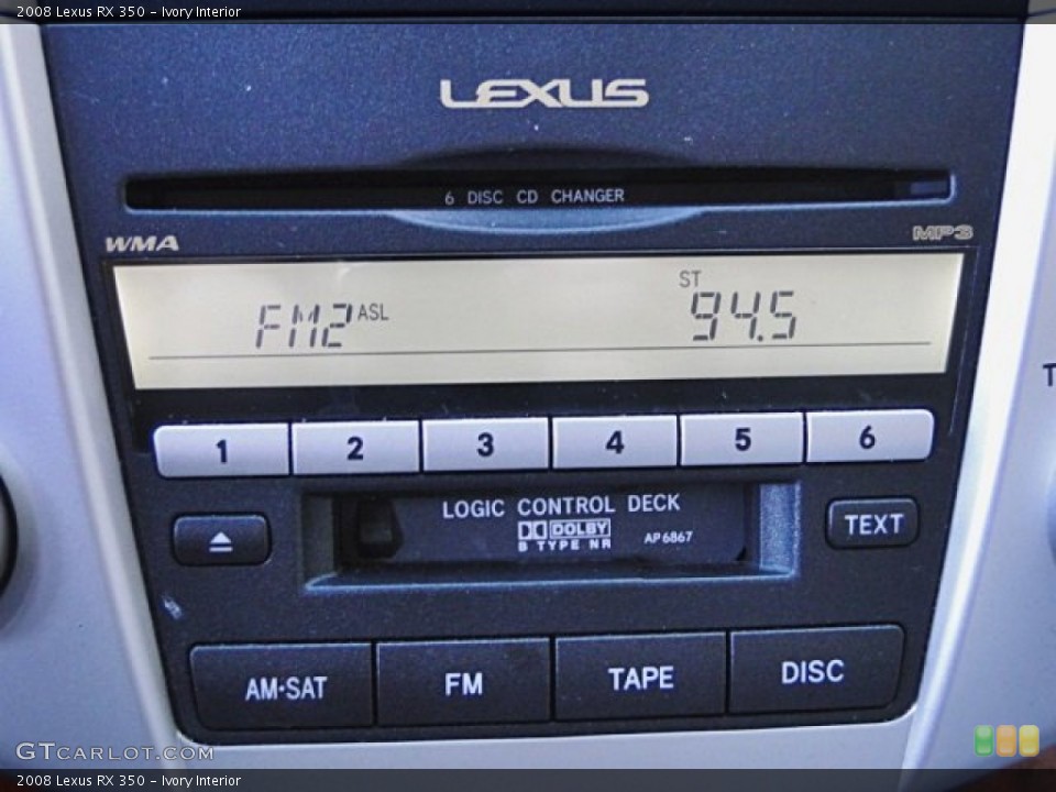Ivory Interior Controls for the 2008 Lexus RX 350 #99458938