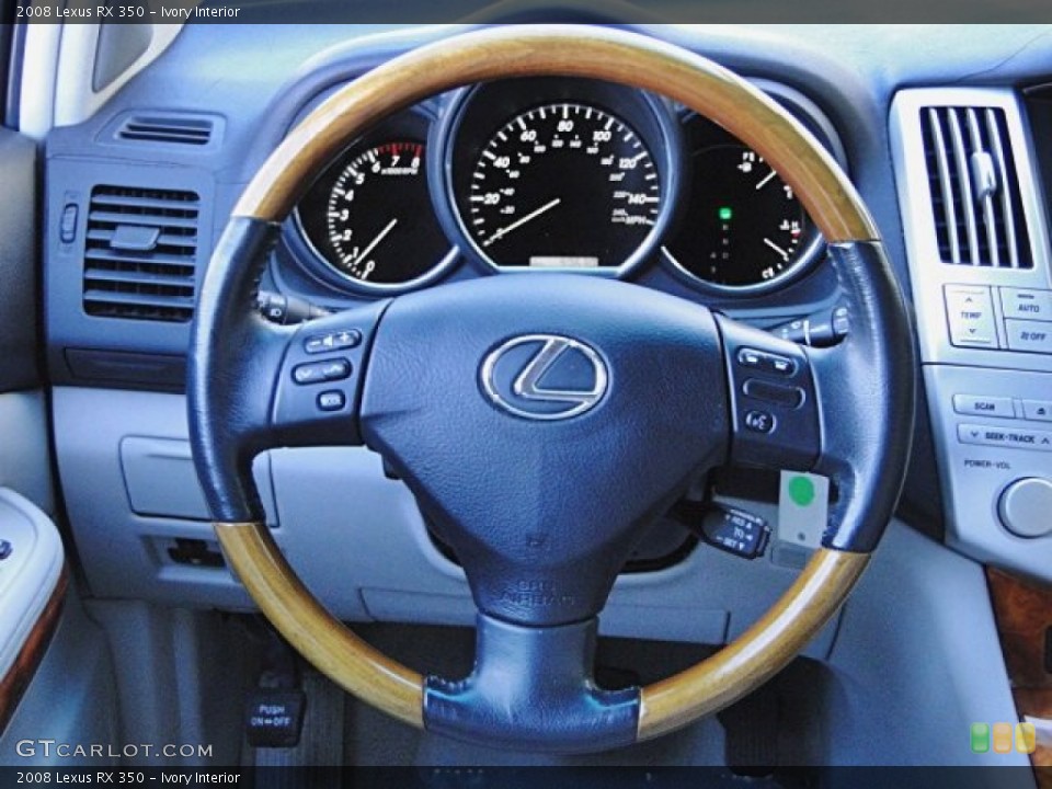 Ivory Interior Steering Wheel for the 2008 Lexus RX 350 #99459505