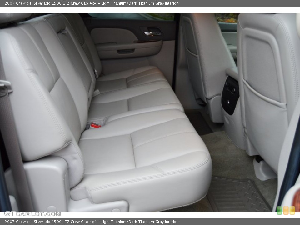 Light Titanium/Dark Titanium Gray Interior Rear Seat for the 2007 Chevrolet Silverado 1500 LTZ Crew Cab 4x4 #99463453