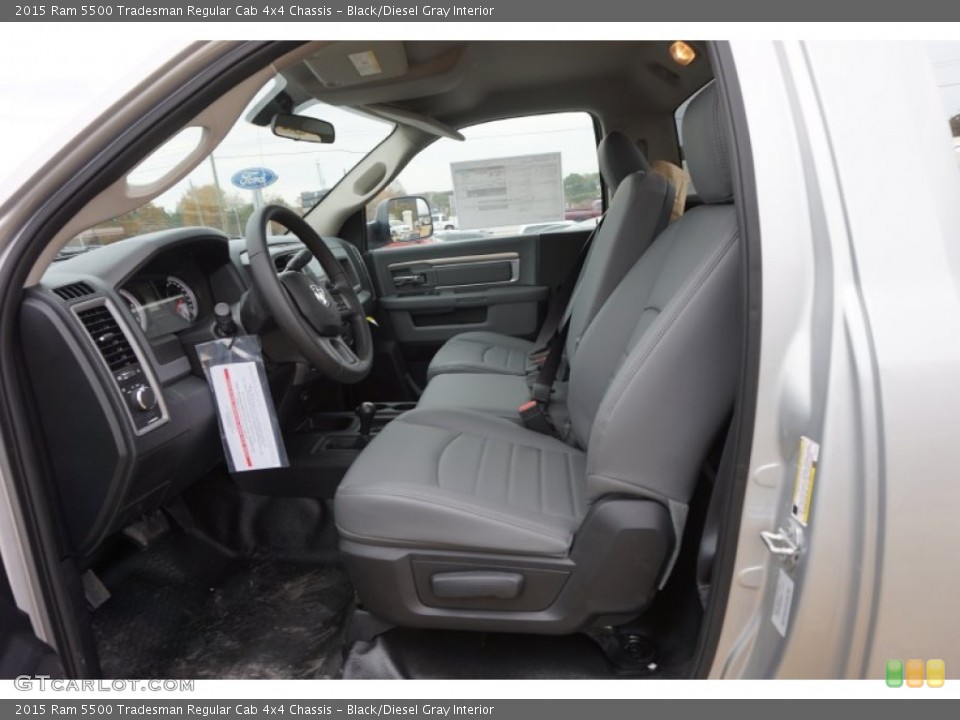 Black/Diesel Gray Interior Photo for the 2015 Ram 5500 Tradesman Regular Cab 4x4 Chassis #99467758
