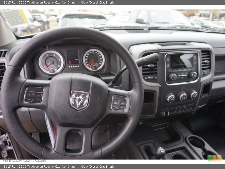 Black/Diesel Gray Interior Dashboard for the 2015 Ram 5500 Tradesman Regular Cab 4x4 Chassis #99467782