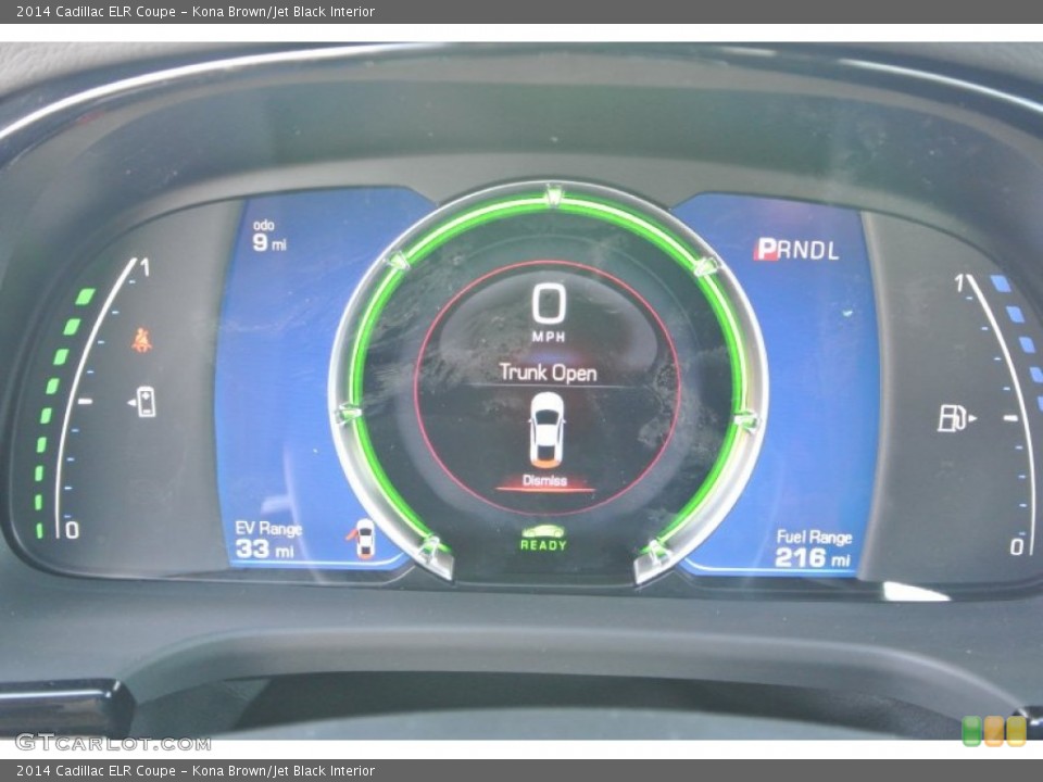 Kona Brown/Jet Black Interior Gauges for the 2014 Cadillac ELR Coupe #99468832