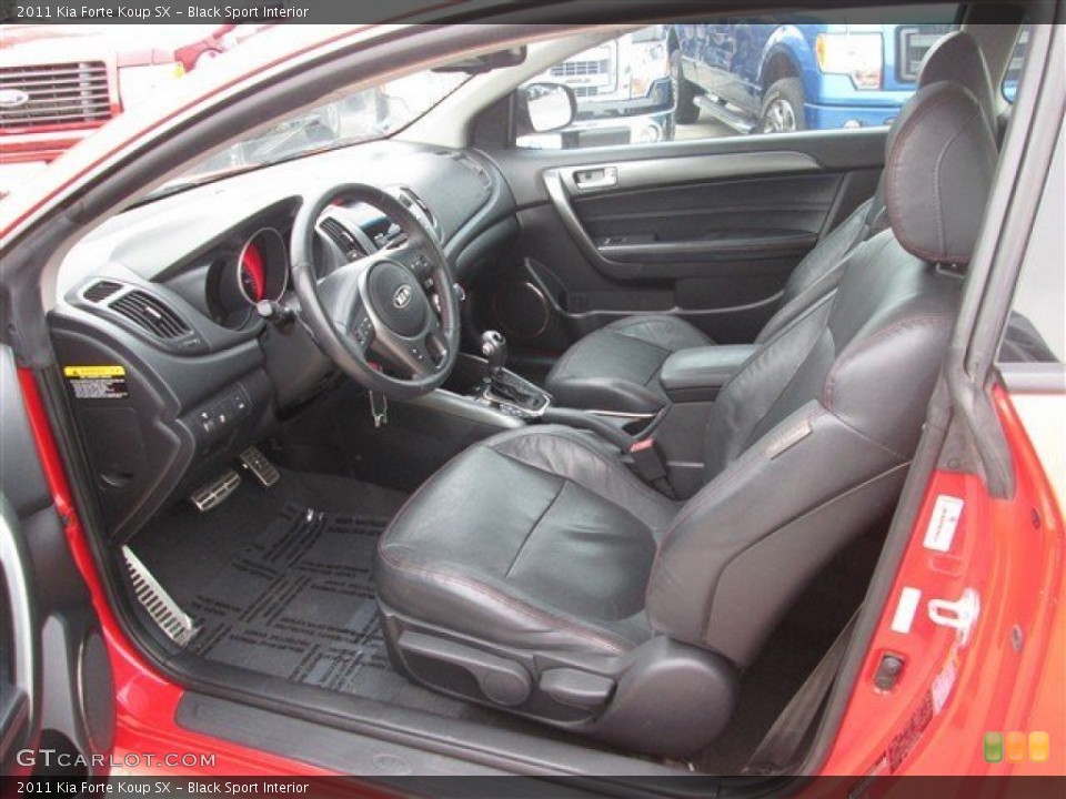 Black Sport Interior Photo for the 2011 Kia Forte Koup SX #99473449