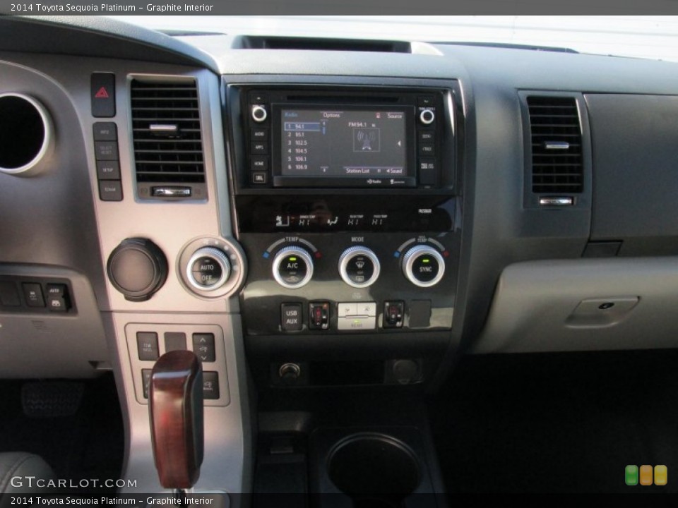 Graphite Interior Controls for the 2014 Toyota Sequoia Platinum #99474667