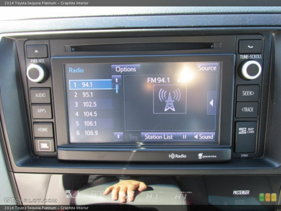 Graphite Interior Controls for the 2014 Toyota Sequoia Platinum #99474689