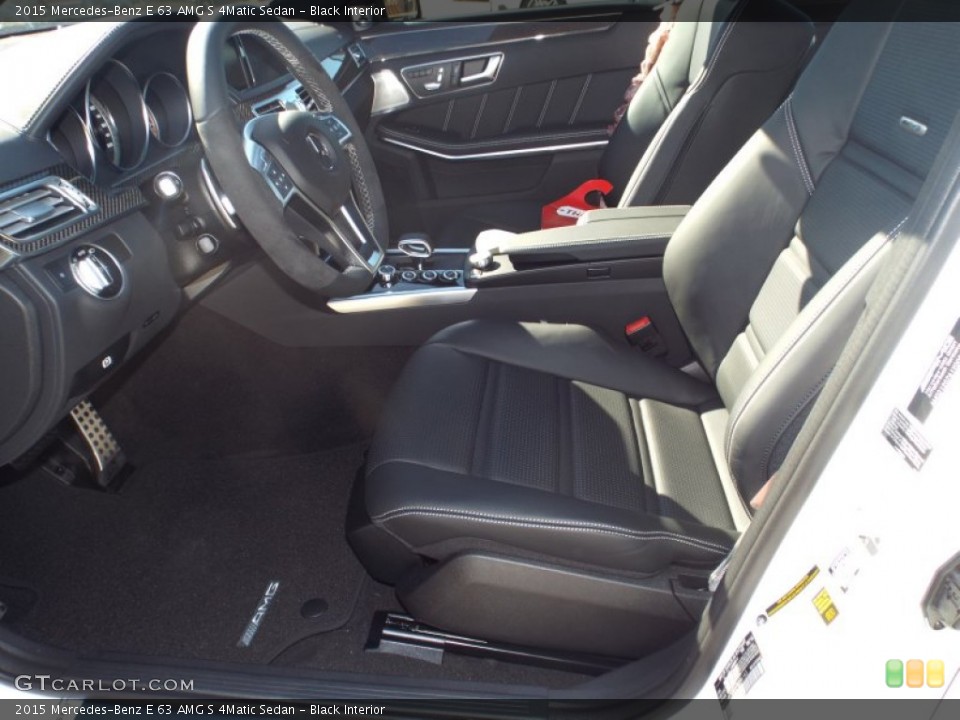 Black Interior Front Seat for the 2015 Mercedes-Benz E 63 AMG S 4Matic Sedan #99474772