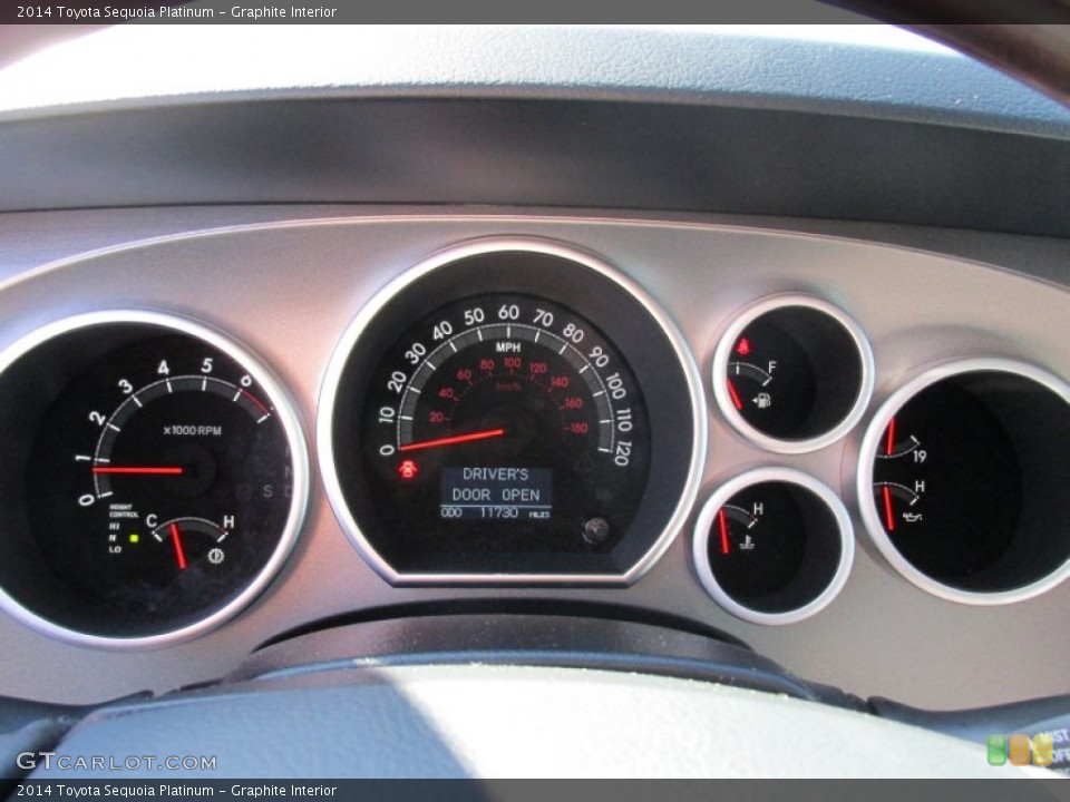 Graphite Interior Gauges for the 2014 Toyota Sequoia Platinum #99474796