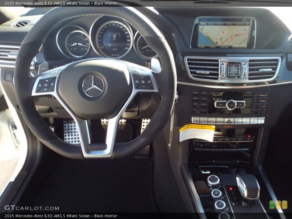 Black Interior Dashboard for the 2015 Mercedes-Benz E 63 AMG S 4Matic Sedan #99474811