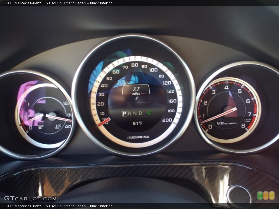 Black Interior Gauges for the 2015 Mercedes-Benz E 63 AMG S 4Matic Sedan #99474835