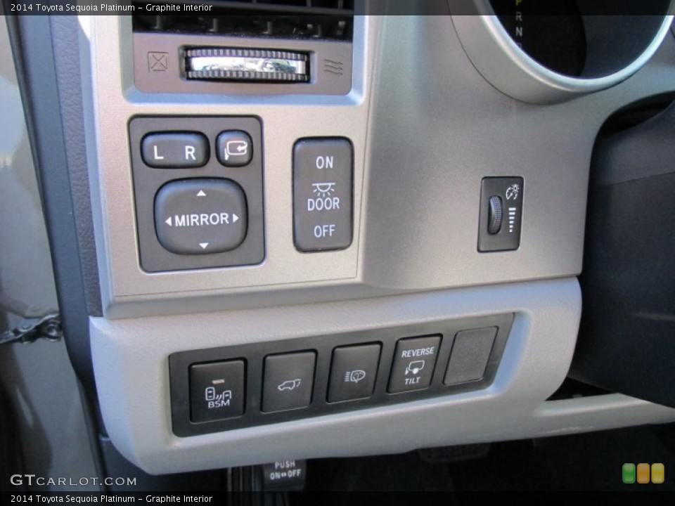 Graphite Interior Controls for the 2014 Toyota Sequoia Platinum #99474838