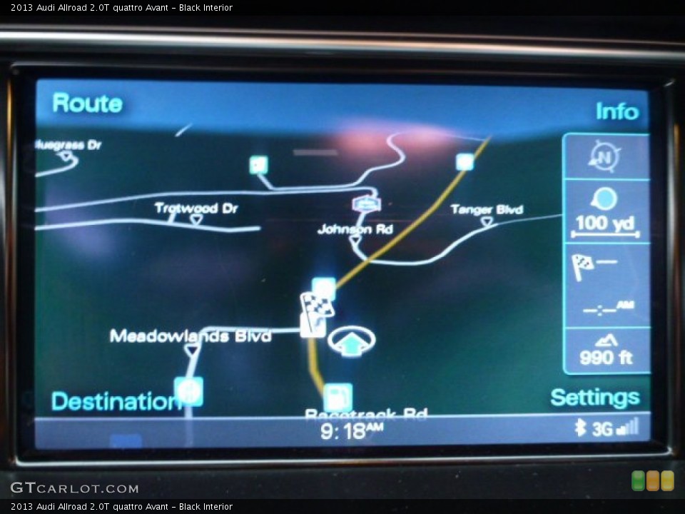 Black Interior Navigation for the 2013 Audi Allroad 2.0T quattro Avant #99484431