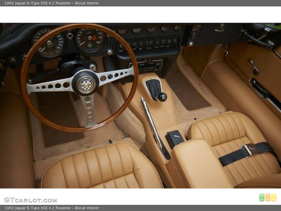 Biscuit Interior Photo for the 1969 Jaguar E-Type XKE 4.2 Roadster #99487873