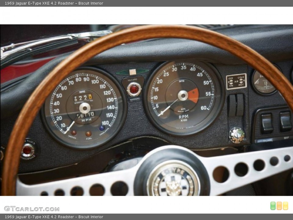 Biscuit Interior Gauges for the 1969 Jaguar E-Type XKE 4.2 Roadster #99487897