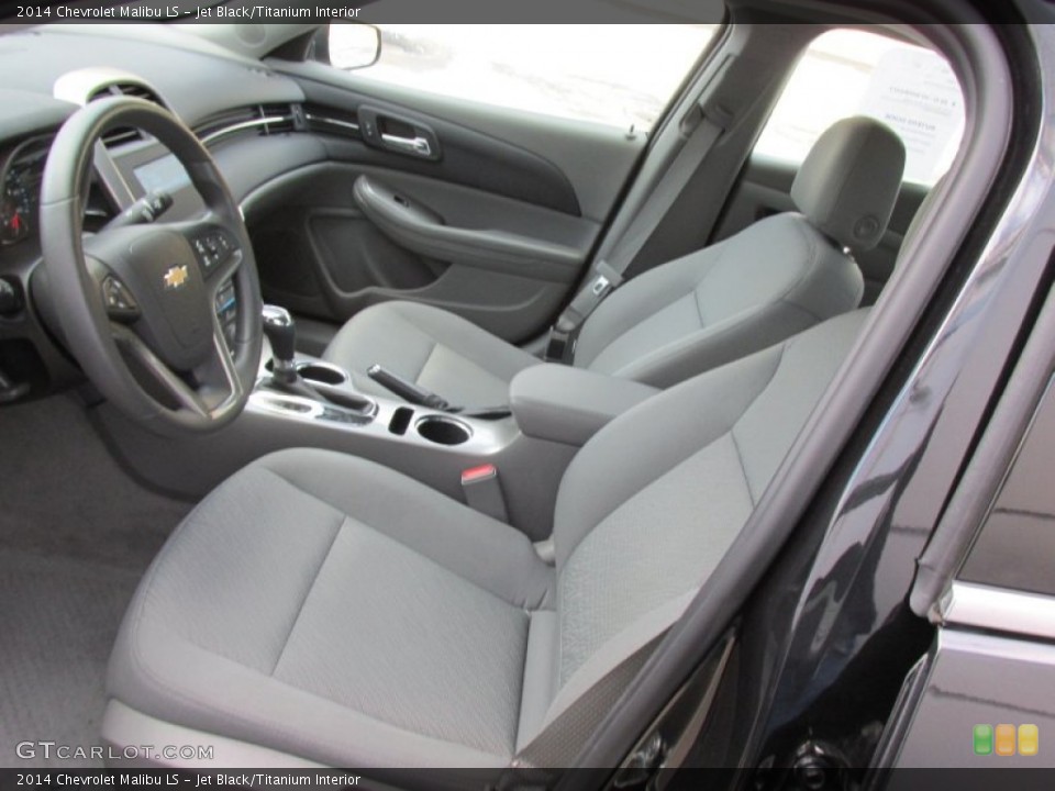 Jet Black/Titanium Interior Front Seat for the 2014 Chevrolet Malibu LS #99492049