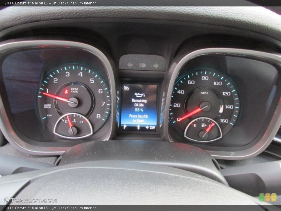 Jet Black/Titanium Interior Gauges for the 2014 Chevrolet Malibu LS #99492496