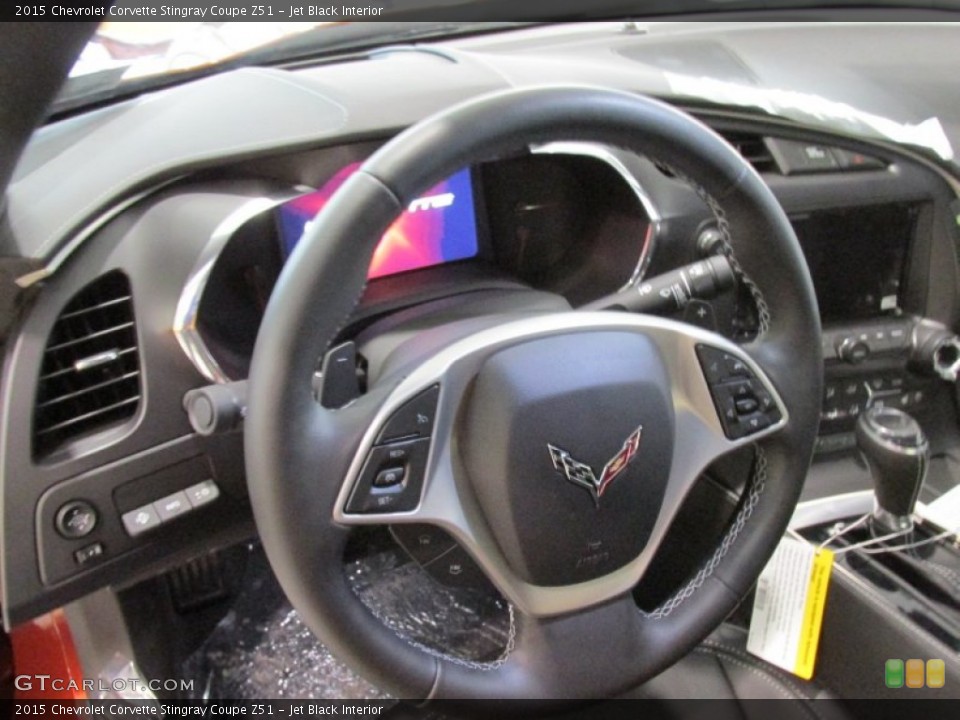Jet Black Interior Steering Wheel for the 2015 Chevrolet Corvette Stingray Coupe Z51 #99493282
