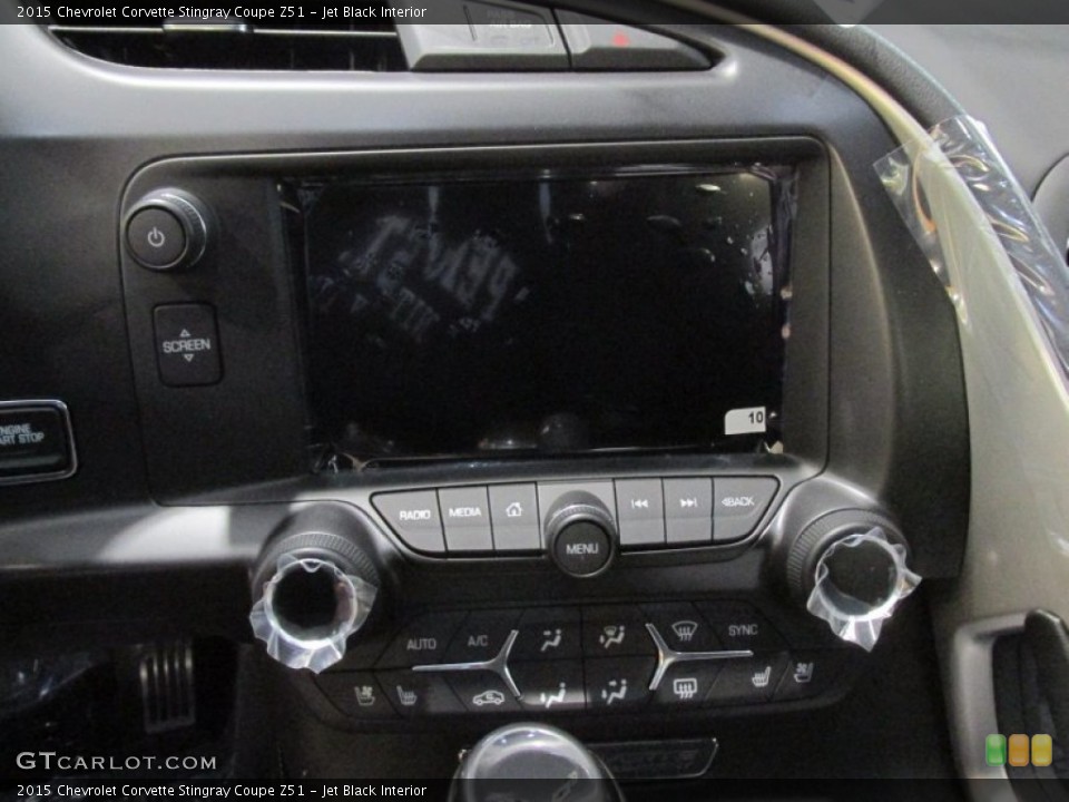 Jet Black Interior Controls for the 2015 Chevrolet Corvette Stingray Coupe Z51 #99493330