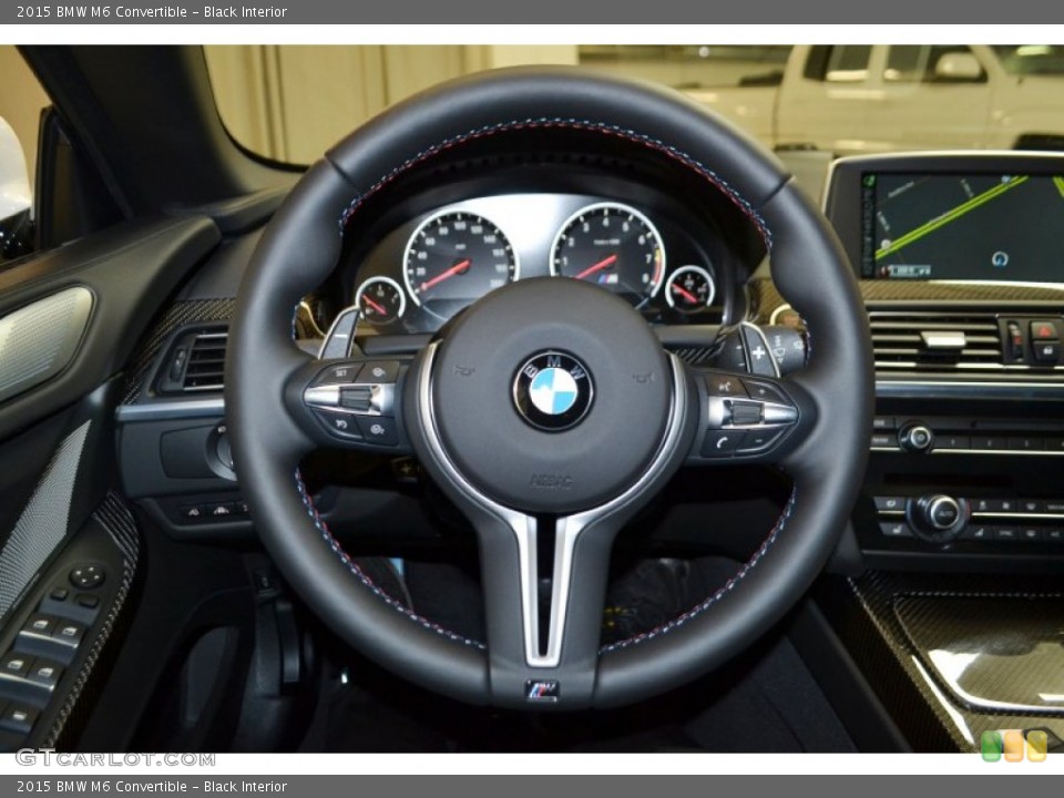 Black Interior Steering Wheel for the 2015 BMW M6 Convertible #99494902