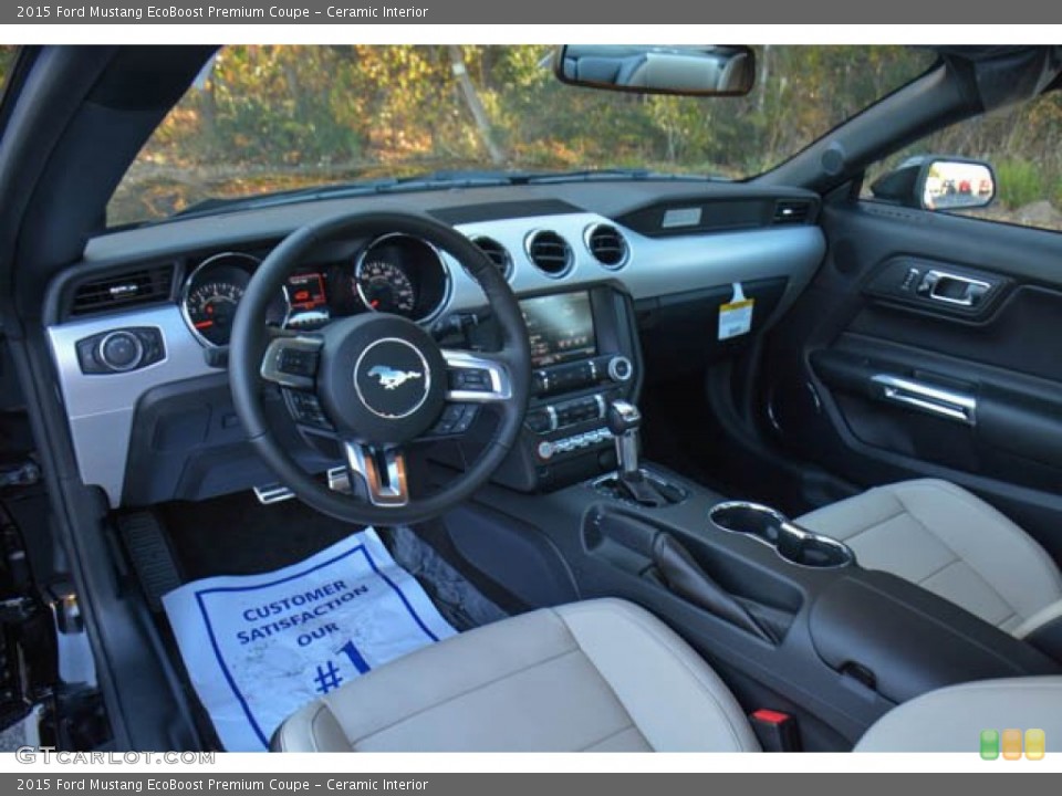 Ceramic Interior Prime Interior for the 2015 Ford Mustang EcoBoost Premium Coupe #99499108