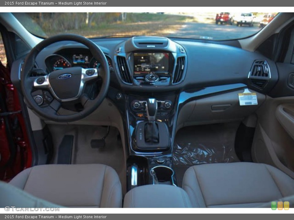 Medium Light Stone Interior Dashboard for the 2015 Ford Escape Titanium #99500476