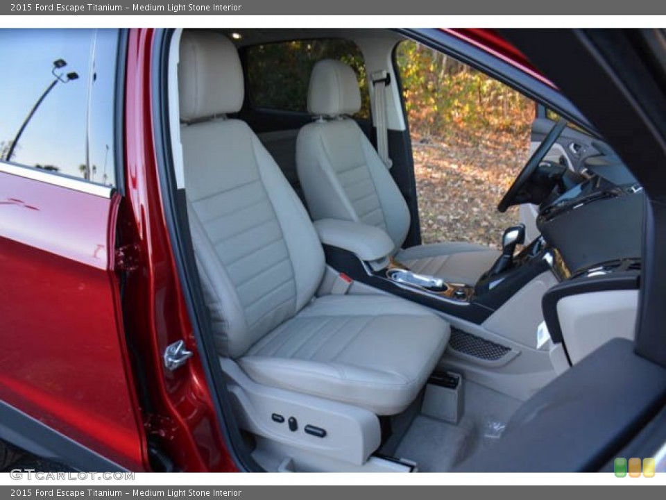 Medium Light Stone Interior Front Seat for the 2015 Ford Escape Titanium #99500557