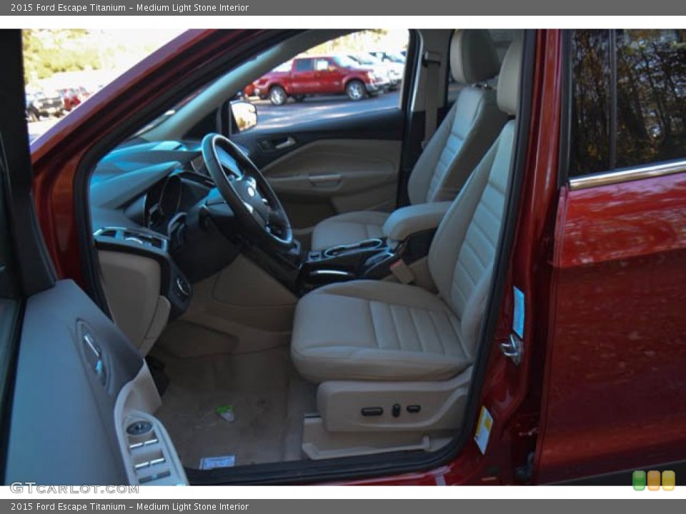 Medium Light Stone Interior Front Seat for the 2015 Ford Escape Titanium #99500605