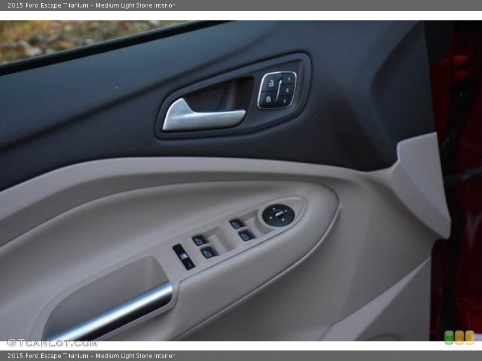 Medium Light Stone Interior Controls for the 2015 Ford Escape Titanium #99500647