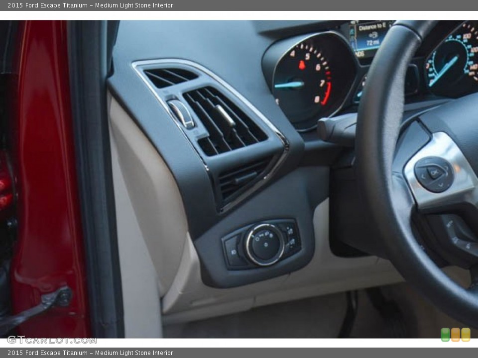 Medium Light Stone Interior Controls for the 2015 Ford Escape Titanium #99500665