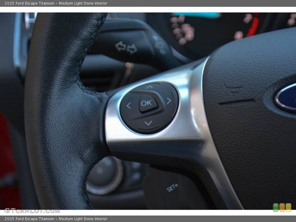 Medium Light Stone Interior Controls for the 2015 Ford Escape Titanium #99500704