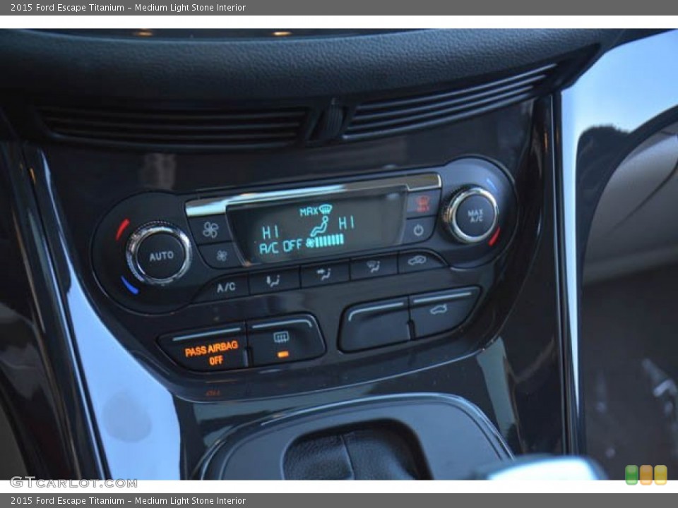 Medium Light Stone Interior Controls for the 2015 Ford Escape Titanium #99500806